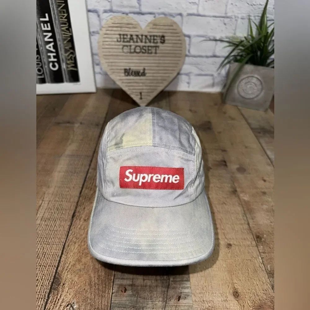 Supreme Washed Chino Twill Camp Cap baseball hat tie dye
UNISEX